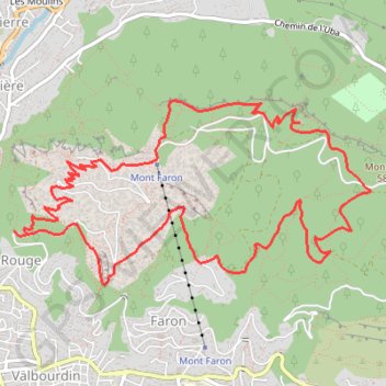 Le Mont Faron GPS track, route, trail
