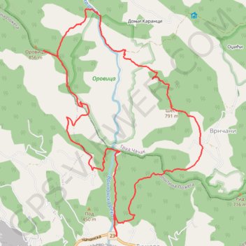 Tučkovo - Brdo Šest - Orovica GPS track, route, trail