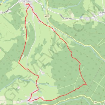 Mormont - Province du Luxembourg - Belgique GPS track, route, trail