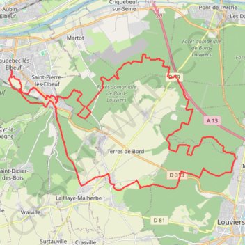 La Caudebécaise - Caudebec-lès-Elbeuf GPS track, route, trail