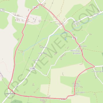 MONTAIGU LA BRISETTE GPS track, route, trail