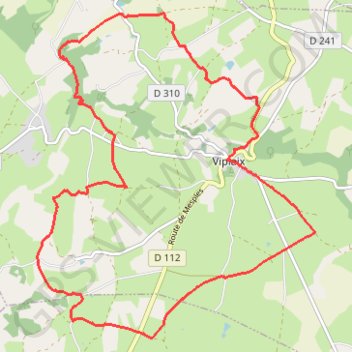 Viplaix, L'Arnon GPS track, route, trail