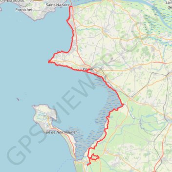 Saint-Brevin-les-Pins - La Barre-de-Monts GPS track, route, trail