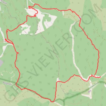 Autour de l'Ermitage de Saint-Gens-Combes des Monts de Vaucluse GPS track, route, trail