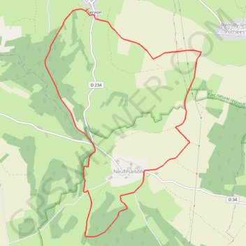 Marche des vignerons de Servion GPS track, route, trail