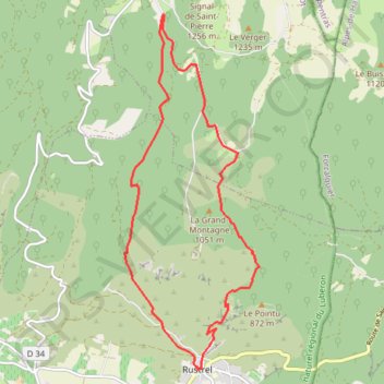 Lubéron GPS track, route, trail
