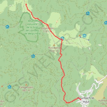 Vers le Belacker GPS track, route, trail
