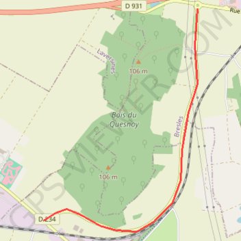 Velopromenade de Hez Variante GPS track, route, trail