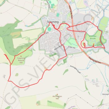 Bramber Castle GPS track, route, trail