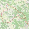 VeloRoute Chancelade Tocane-55km deniv 1700 m GPS track, route, trail