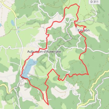 MARCHE ELINE AUBUSSON D'AUVERGNE GPS track, route, trail