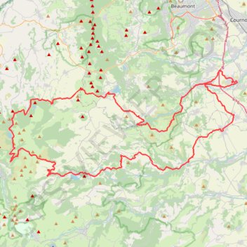 Les puys d'Auvergne GPS track, route, trail
