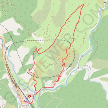 Tende - Boucle de Cagnourine GPS track, route, trail