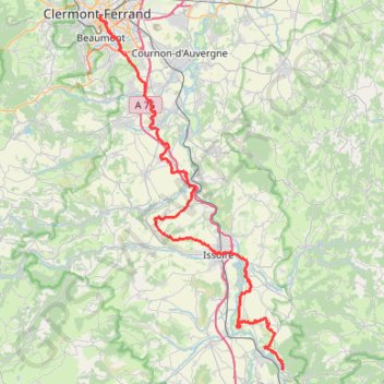 Clermont-Ferrand - Jumeaux GPS track, route, trail