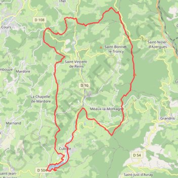 La Cubliz'Hard - Cublize GPS track, route, trail