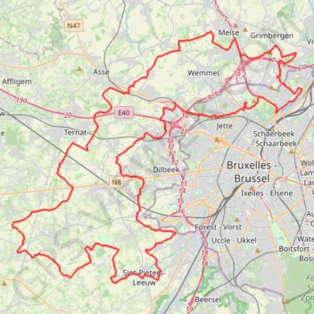 Brusseleirs Rando 2023 - 100km GPS track, route, trail