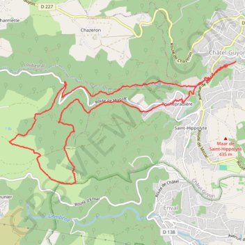 Châtel-Guyon - Montaclier GPS track, route, trail