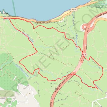 Tour de la Savane (Réunion) GPS track, route, trail
