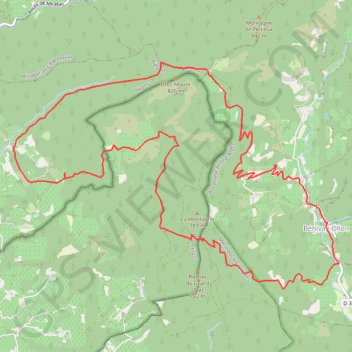 Le Gros Moure par Bénivay Ollon GPS track, route, trail