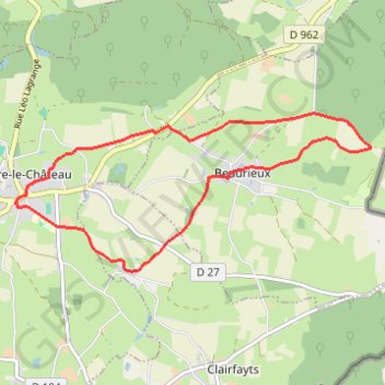 Circuit du Biau Ri - Solre-le-Château GPS track, route, trail