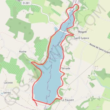 Autour des Lacs de l'Escourroux entre Lot-et-Garonne et Dordogne - Pays du Dropt GPS track, route, trail