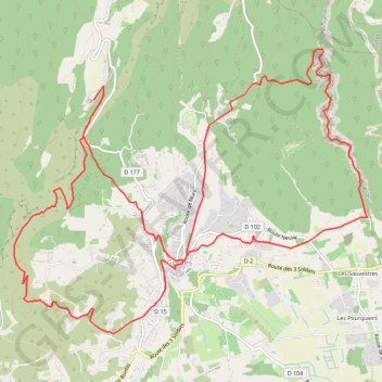 Sénanque-Gordes-Ravin de Vézaule GPS track, route, trail