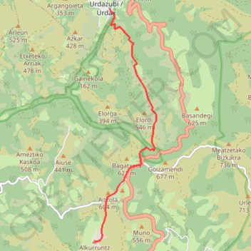 Urdax - Alkurruntz GPS track, route, trail