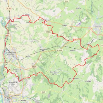 Saint-Gérando GPS track, route, trail