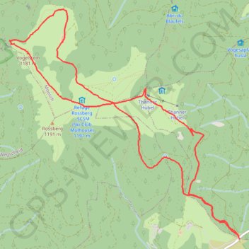 Raquettes au Rossberg GPS track, route, trail