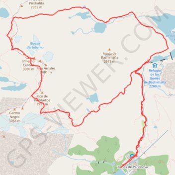Les pics d'enfer en boucle par les lacs d'Arnales GPS track, route, trail
