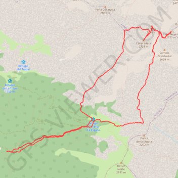 Collaradeta Fraile Nevera GPS track, route, trail