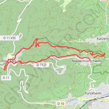 Niedermorschwihr - Trois-Épis GPS track, route, trail