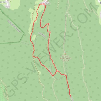 La Croix de Chignin depuis Montgelas GPS track, route, trail