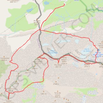 Taillon - Gabietous - Escuzana GPS track, route, trail