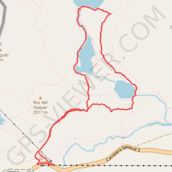 Lacs de Tristaina GPS track, route, trail