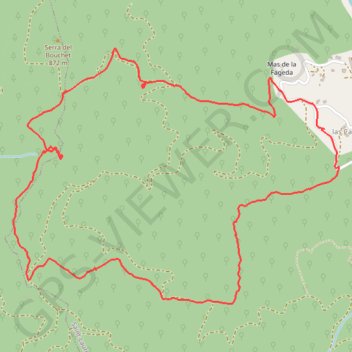 Boucle Roc del Pins - Les Cazottes GPS track, route, trail