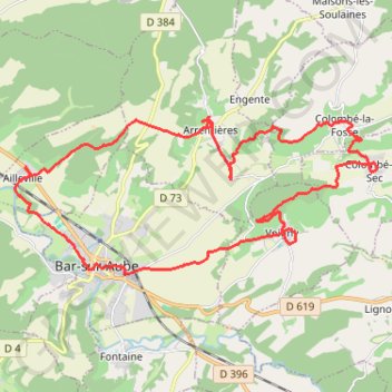Rando Ailleville GPS track, route, trail