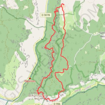 De La Bourgarie aux échelles de Cinglegros - Gorges du Tarn et de la Jonte GPS track, route, trail