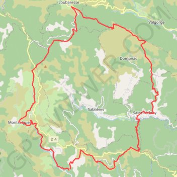 Grande boucle depuis Thines GPS track, route, trail