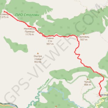 Planinarski dom Brezna - vrh Kamarišta (Usovica) 1375 mnv GPS track, route, trail