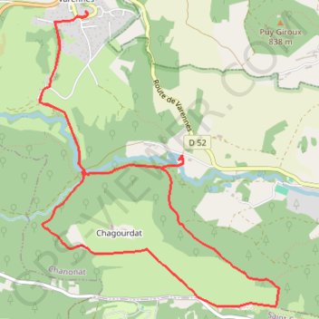 Le Chaos de Flore GPS track, route, trail