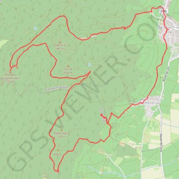 Dambach, Falkenstein, Ortenbourg GPS track, route, trail