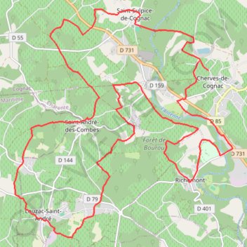 Cherves Louzac GPS track, route, trail
