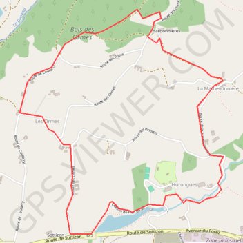 Chazelles sur Lyon GPS track, route, trail