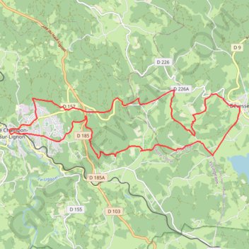 Le Velay des 3 Rivières - Le Lac de Devesset - Le-Chambon-sur-Lignon GPS track, route, trail