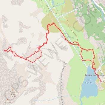 Pic de Larrue GPS track, route, trail