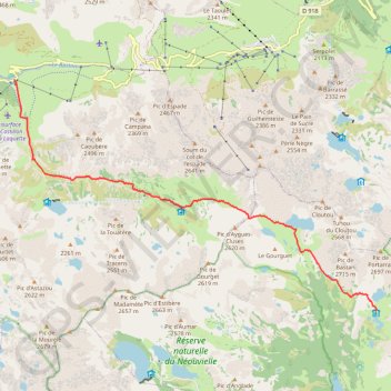 Refuge de Bastan - Barèges (Néouvielle) GPS track, route, trail
