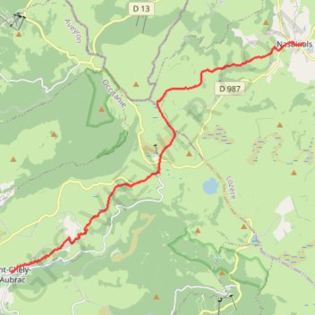 Nasbinals - Saint-Chély-d'Aubrac GPS track, route, trail