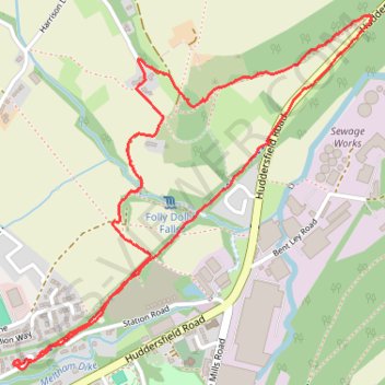 Hall Heys Wood GPS track, route, trail
