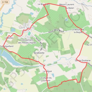 Saint-Sernin-de-Duras, vers le domaine d'Amblard - Pays du Dropt GPS track, route, trail